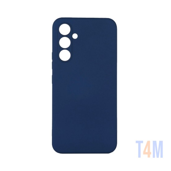 Funda de Silicona con Marco de Cámara para Samsung Galaxy A54 5G Azul Oscuro